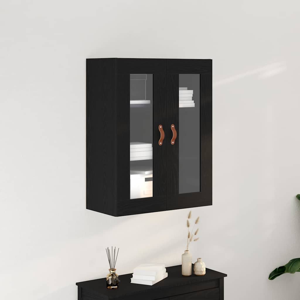 Meuble mural Chêne noir 69,5 x 34 x 90 cm Bois d'ingénierie