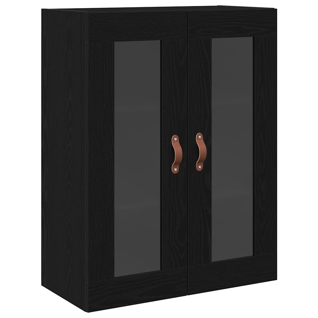Meuble mural Chêne noir 69,5 x 34 x 90 cm Bois d'ingénierie