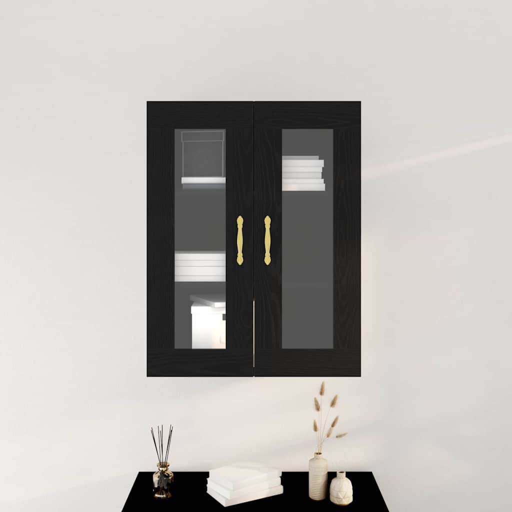Meuble mural Chêne noir 69,5 x 34 x 90 cm Bois d'ingénierie - XIOS