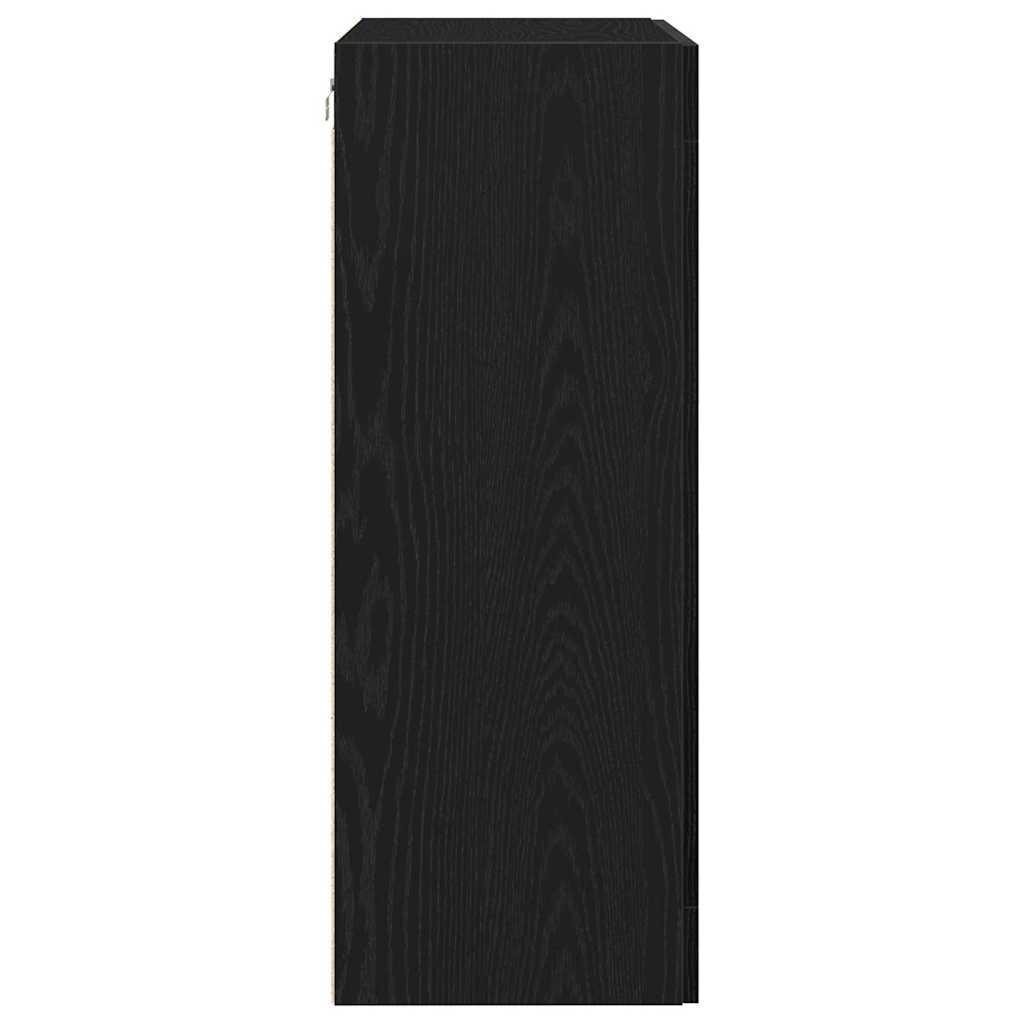 Meuble mural Chêne noir 69,5 x 34 x 90 cm Bois d'ingénierie - XIOS