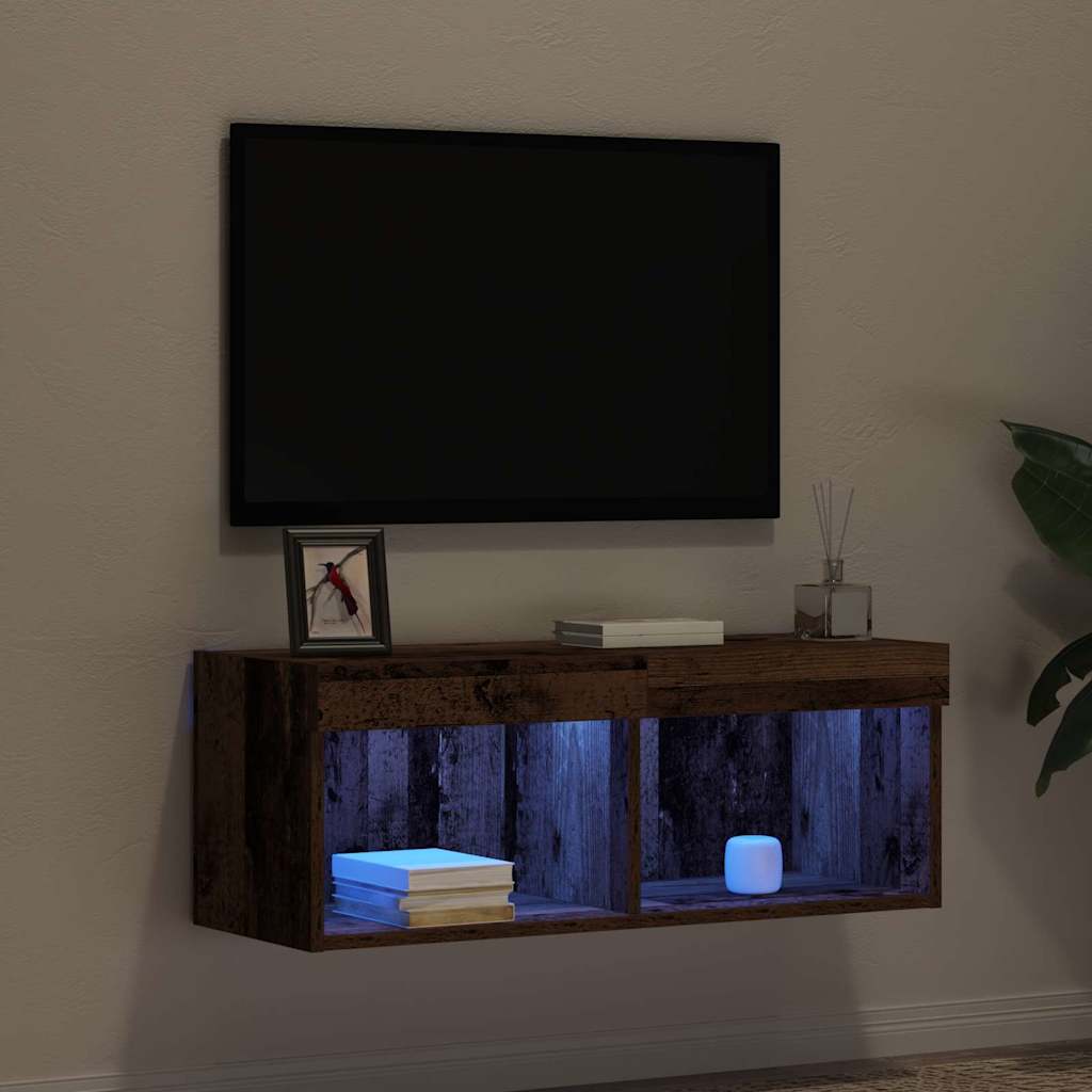 Meuble TV Bois ancien 80 x 30 x 30 cm Bois d'ingénierie - XIOS