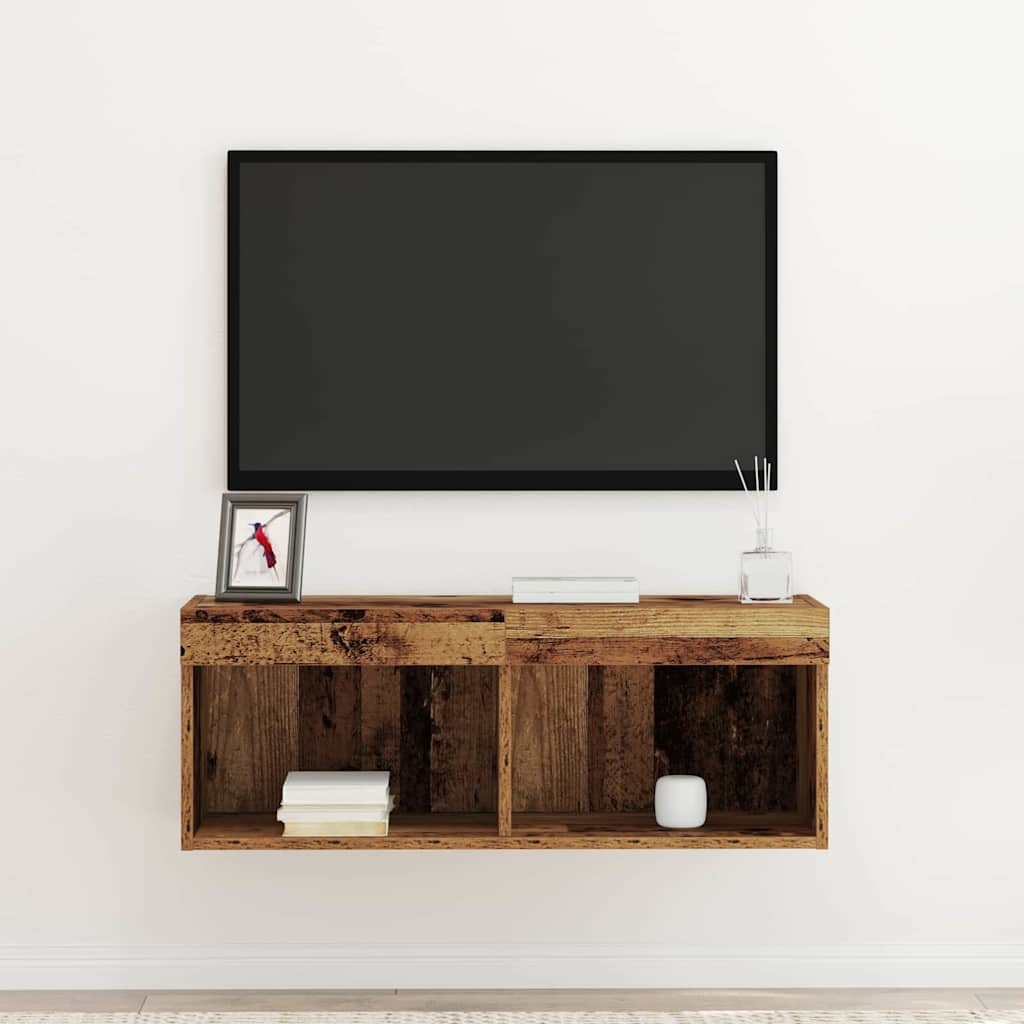 Meuble TV Bois ancien 80 x 30 x 30 cm Bois d'ingénierie - XIOS