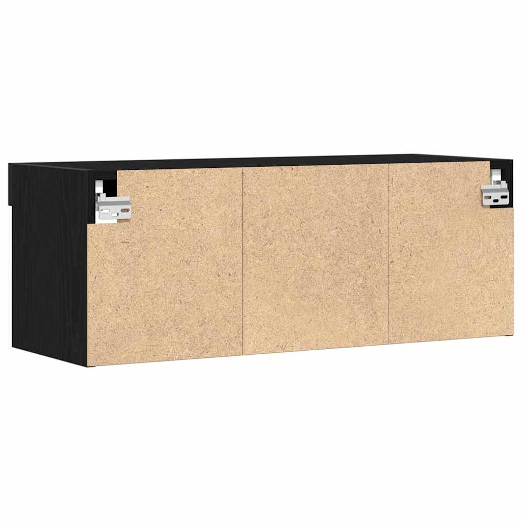 Meuble TV 2 pcs Chêne noir 80 x 30 x 30 cm Bois d'ingénierie - XIOS
