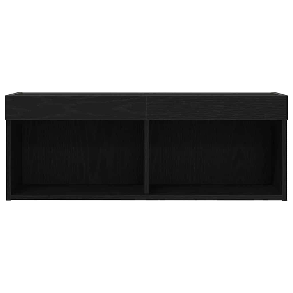 Meuble TV 2 pcs Chêne noir 80 x 30 x 30 cm Bois d'ingénierie - XIOS