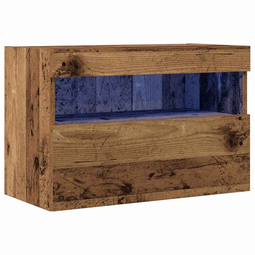 Meuble TV mural Bois ancien 60 x 30 x 40 cm Bois d'ingénierie - XIOS