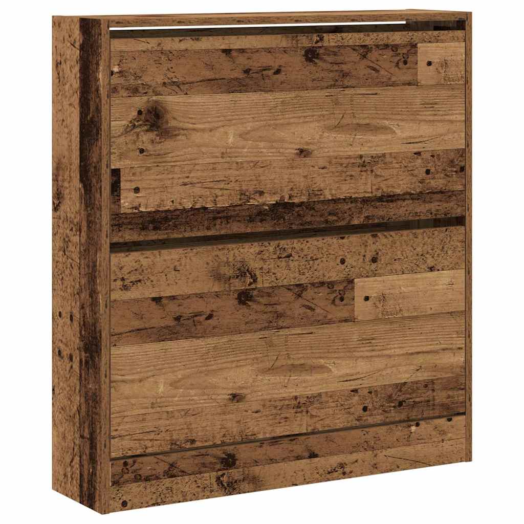 Armoire à chaussures avec porte Bois ancien 80 x 21 x 87.5 cm - XIOS
