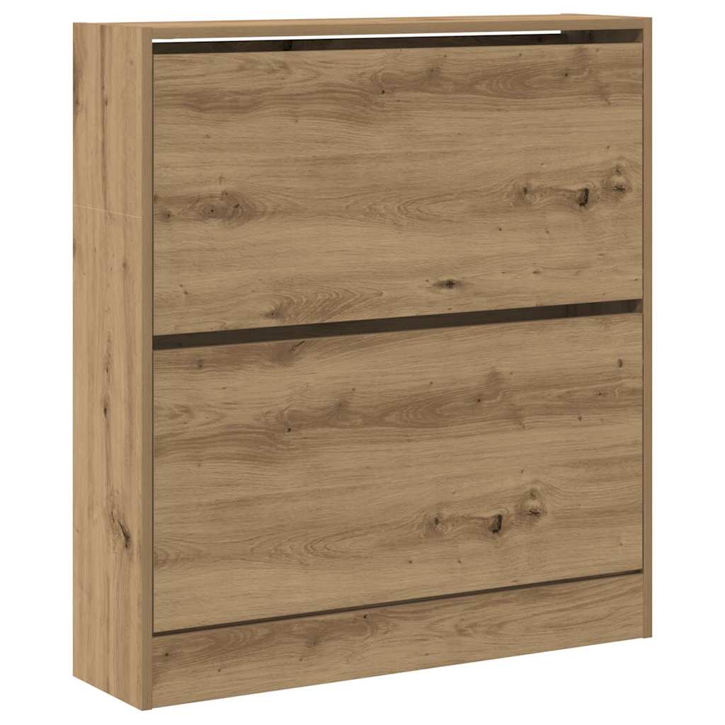 Armoire à chaussures avec stockage Chêne fumé 80 x 21 x 87.5 cm - XIOS