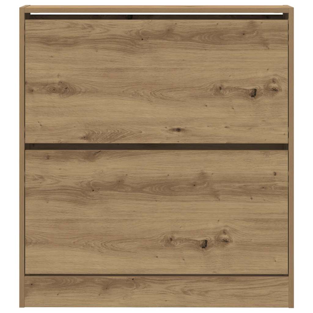 Armoire à chaussures avec stockage Chêne fumé 80 x 21 x 87.5 cm - XIOS