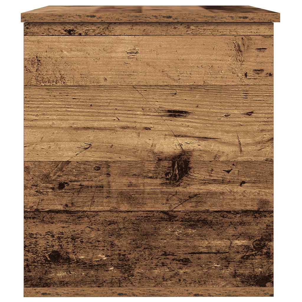 Boîte de Rangement avec stockage Bois ancien 60 x 42 x 46 cm - XIOS