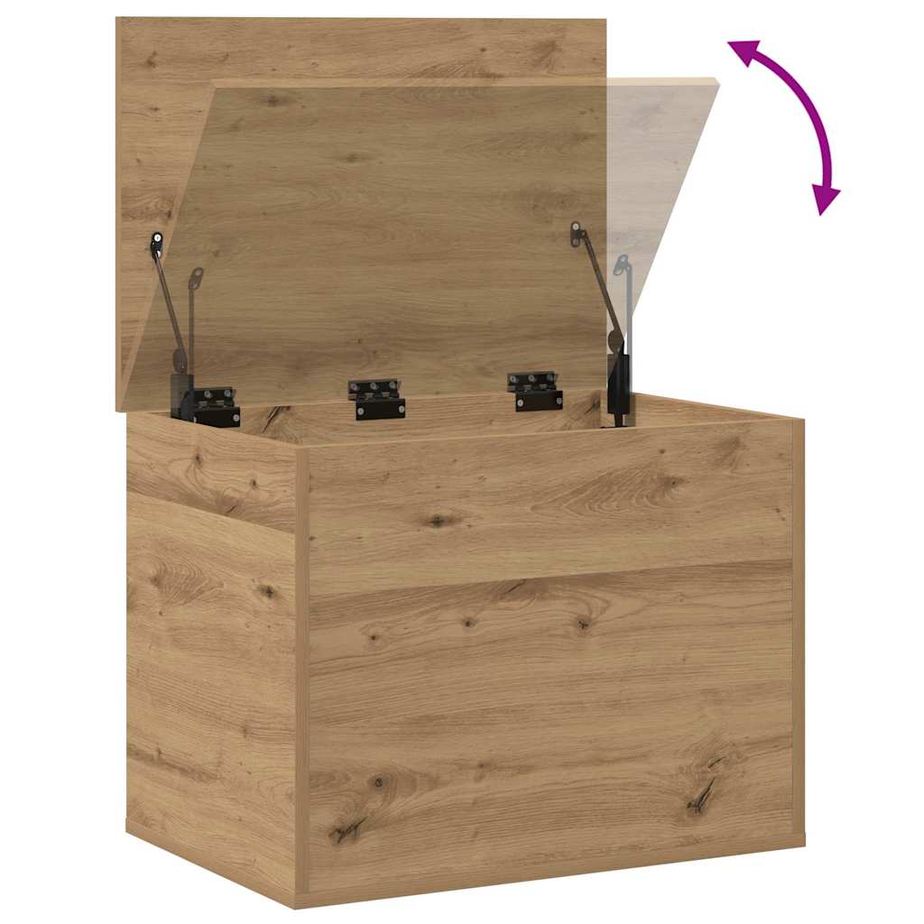 Boîte de Rangement chêne artisanal 60 x 42 x 46 cm - XIOS