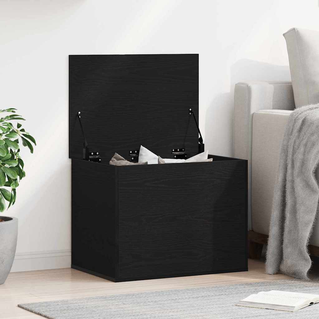 Boîte de Rangement Chêne noir 60 x 42 x 46 cm Bois d'ingénierie - XIOS