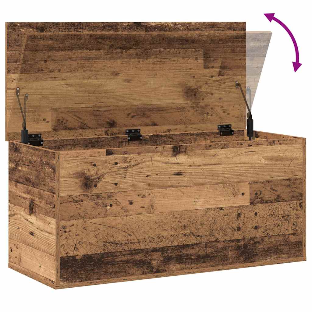Boîte de Rangement avec stockage Bois ancien 100 x 42 x 46 cm - XIOS