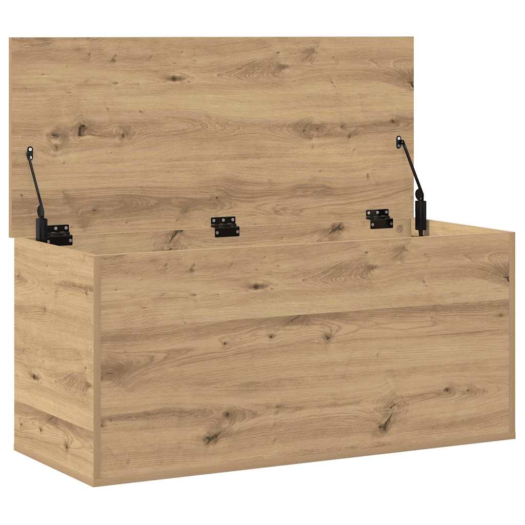 Boîte de Rangement chêne artisanal 100 x 42 x 46 cm - XIOS