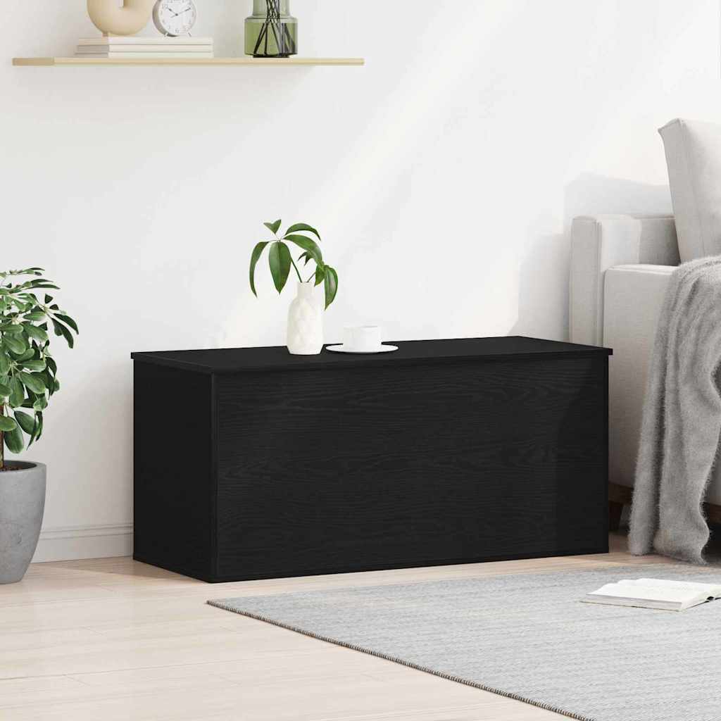 Boîte de Rangement avec stockage Chêne noir 100 x 42 x 46 cm - XIOS
