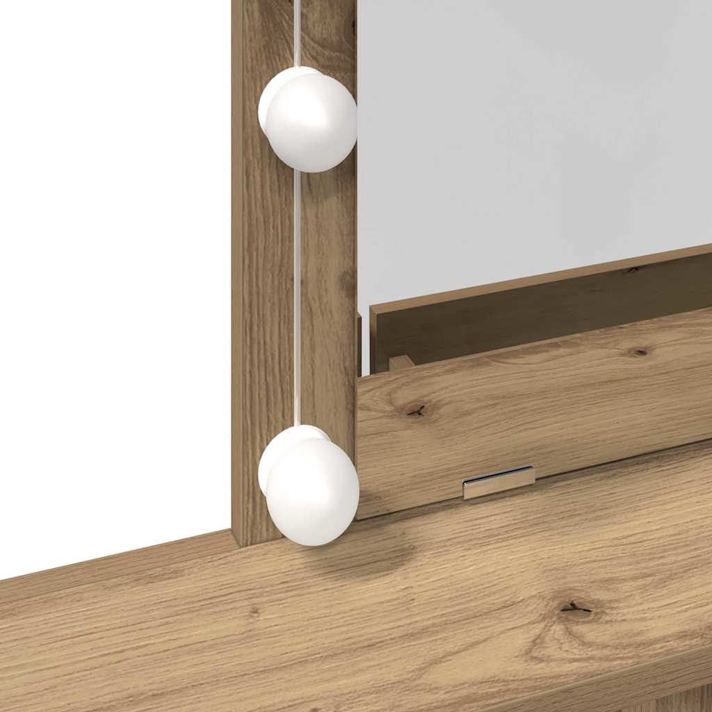 Coiffeuse chêne artisanal 80 x 41 x 144,5 cm Bois d'ingénierie - XIOS