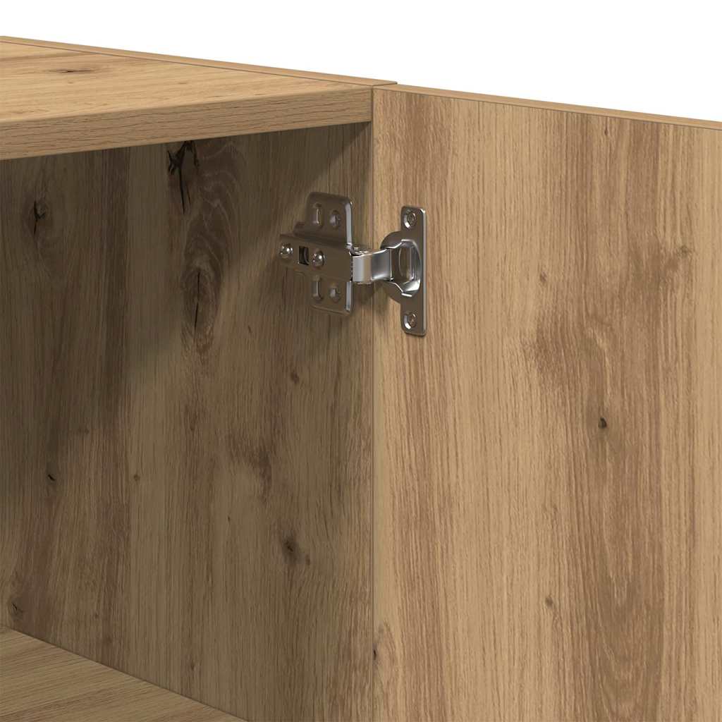Meuble mural chêne artisanal 60 x 31 x 60 cm Bois d'ingénierie - XIOS