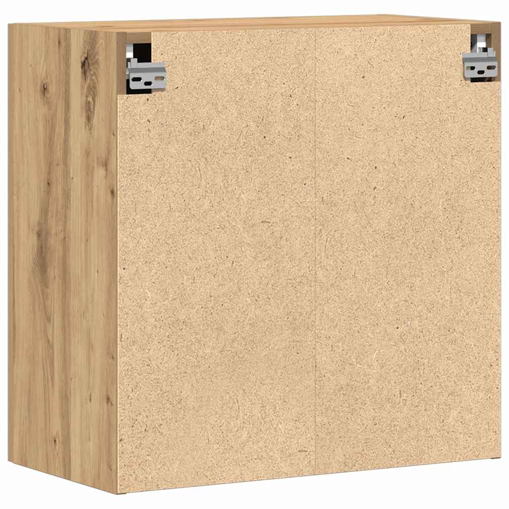 Meuble mural chêne artisanal 60 x 31 x 60 cm Bois d'ingénierie - XIOS