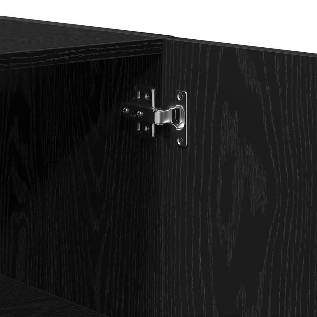 Armoire murale Chêne Noir 60x31x60 cm Bois d'ingénierie