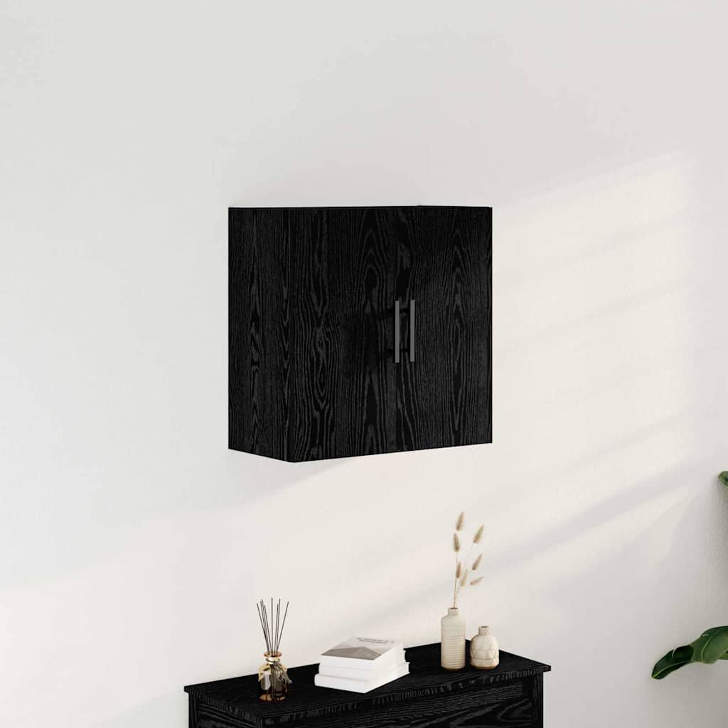 Armoire murale Chêne Noir 60x31x60 cm Bois d'ingénierie