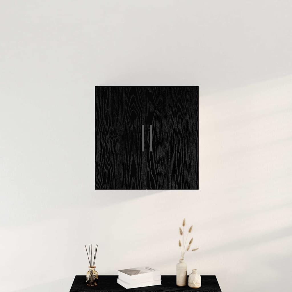 Armoire murale Chêne Noir 60x31x60 cm Bois d'ingénierie