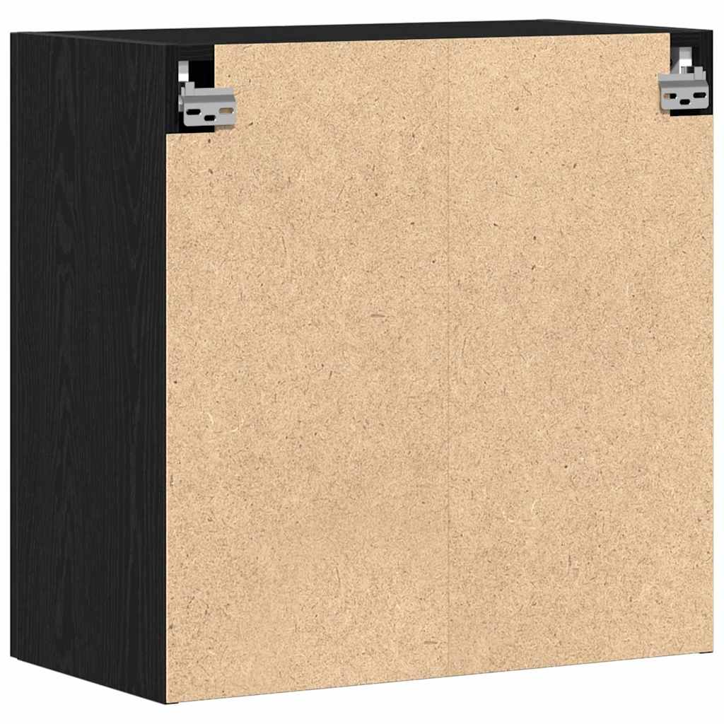 Armoire murale Chêne Noir 60x31x60 cm Bois d'ingénierie