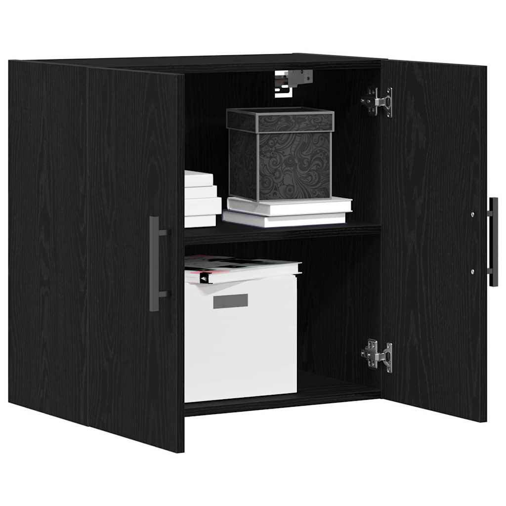 Armoire murale Chêne Noir 60x31x60 cm Bois d'ingénierie