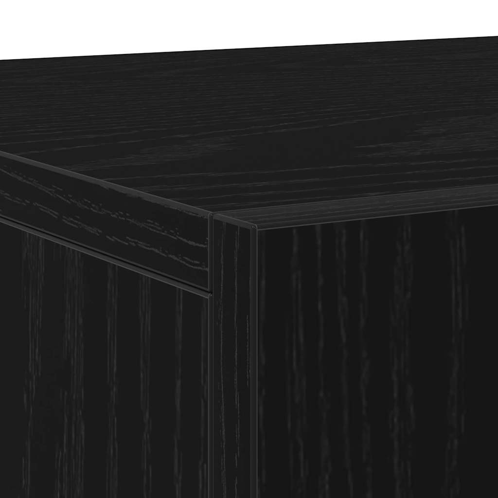 Buffet Chêne noir 90 x 34 x 80 cm Bois d'ingénierie - XIOS