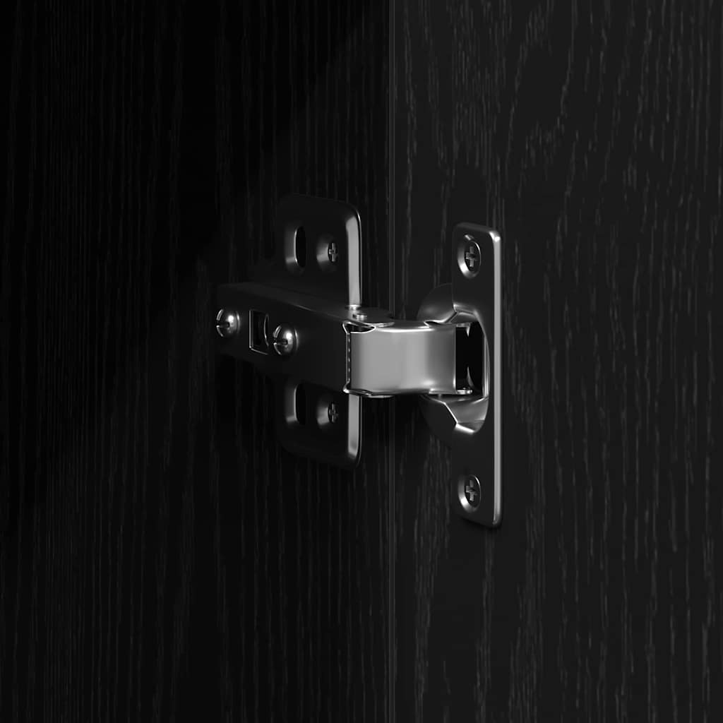 Buffet Chêne noir 90 x 34 x 80 cm Bois d'ingénierie - XIOS