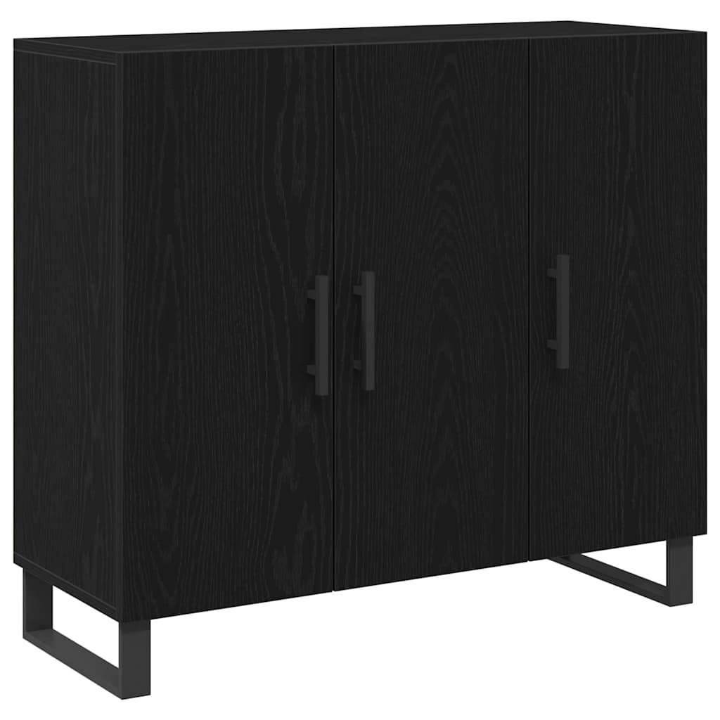 Buffet Chêne noir 90 x 34 x 80 cm Bois d'ingénierie - XIOS