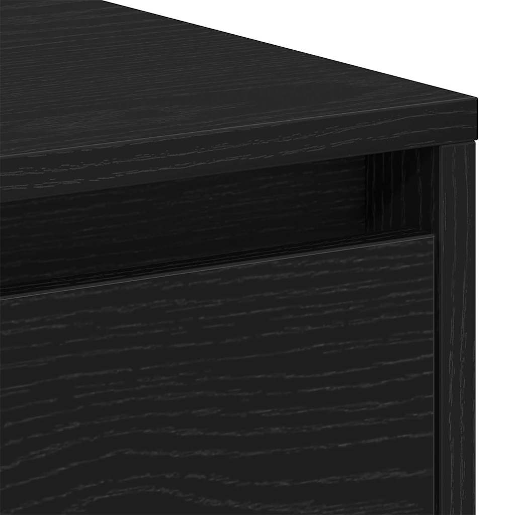 Table de nuit avec tiroir 2 pcs Chêne noir 45 x 34 x 44 cm - XIOS