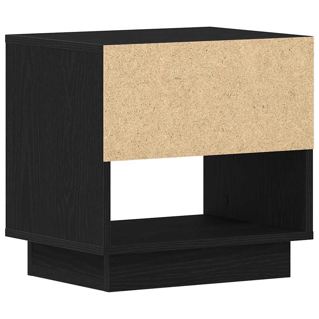 Table de nuit avec tiroir 2 pcs Chêne noir 45 x 34 x 44 cm - XIOS