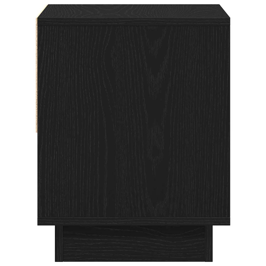 Table de nuit avec tiroir 2 pcs Chêne noir 45 x 34 x 44 cm - XIOS