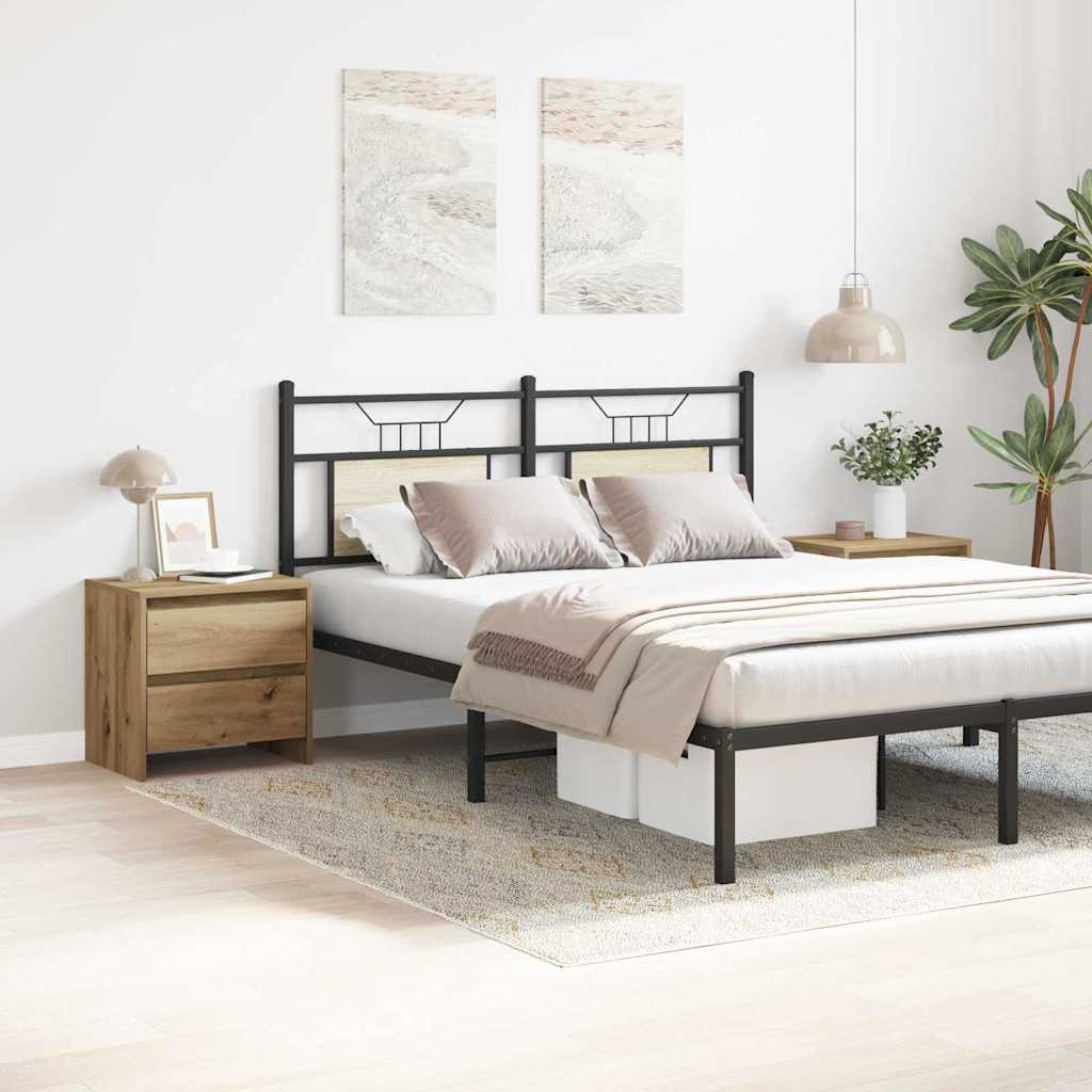 Cabinet de chevet 2 pcs chêne artisanal 45 x 34 x 44.5 cm