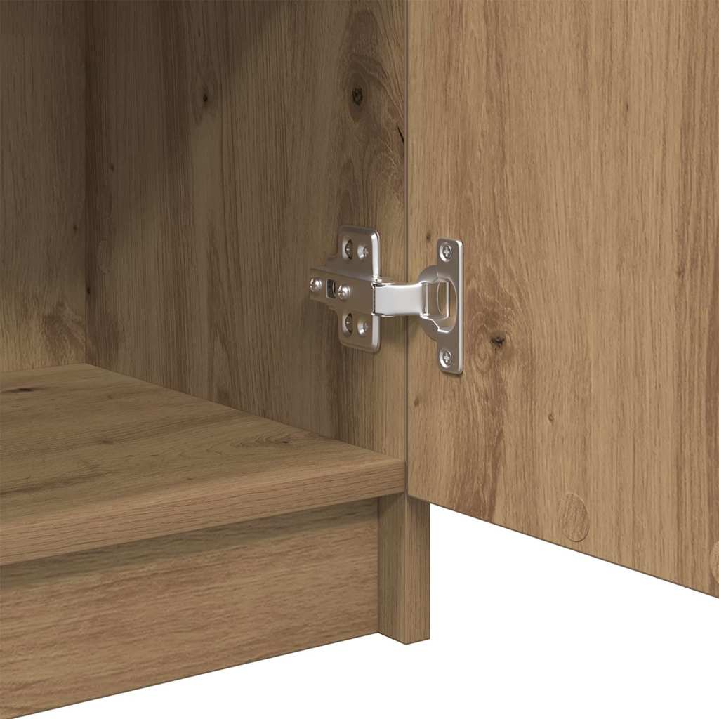 Cabinet de salle de bain chêne artisanal 32 x 34 x 90 cm - XIOS