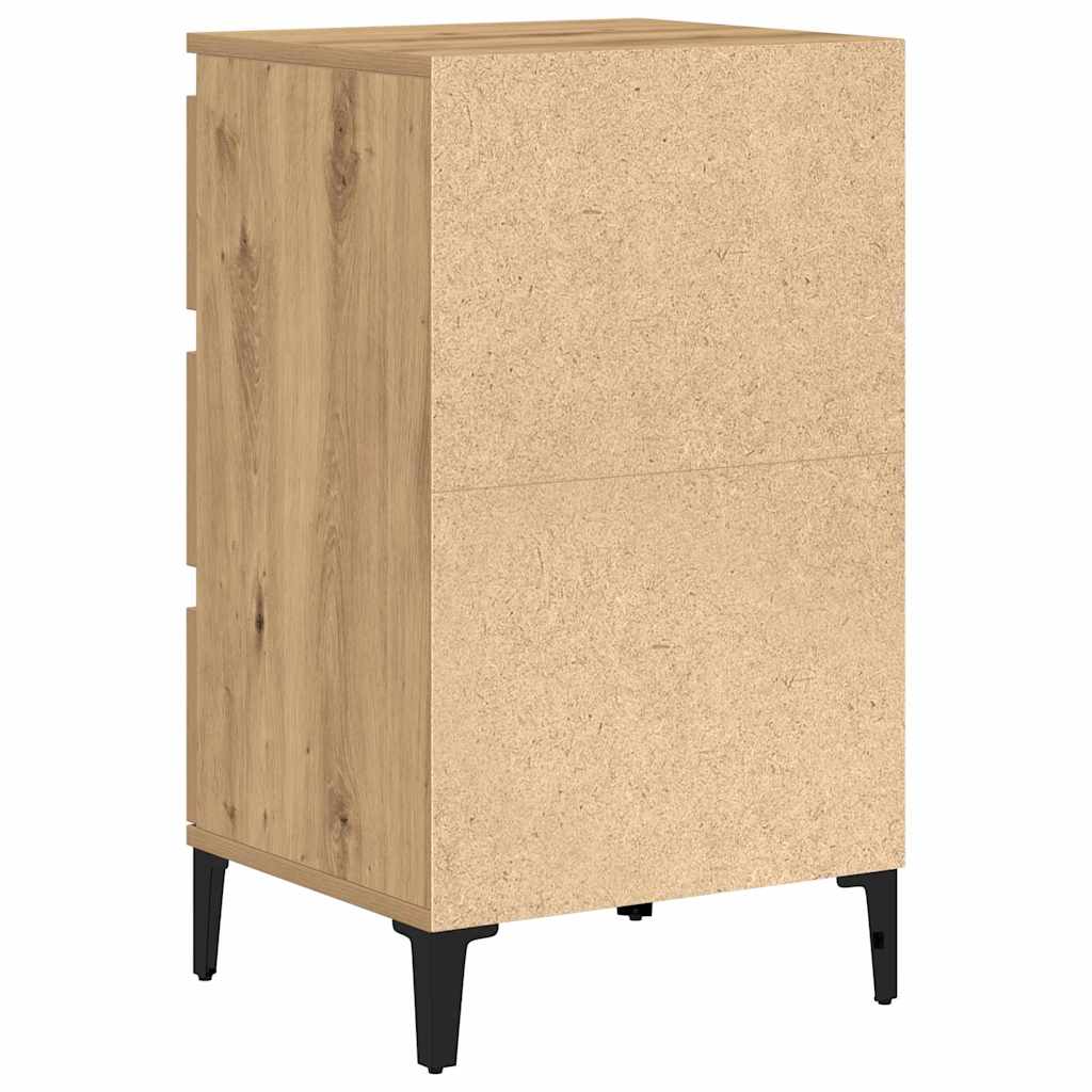 Cabinet de chevet avec tiroir chêne artisanal 40 x 35 x 70 cm - XIOS
