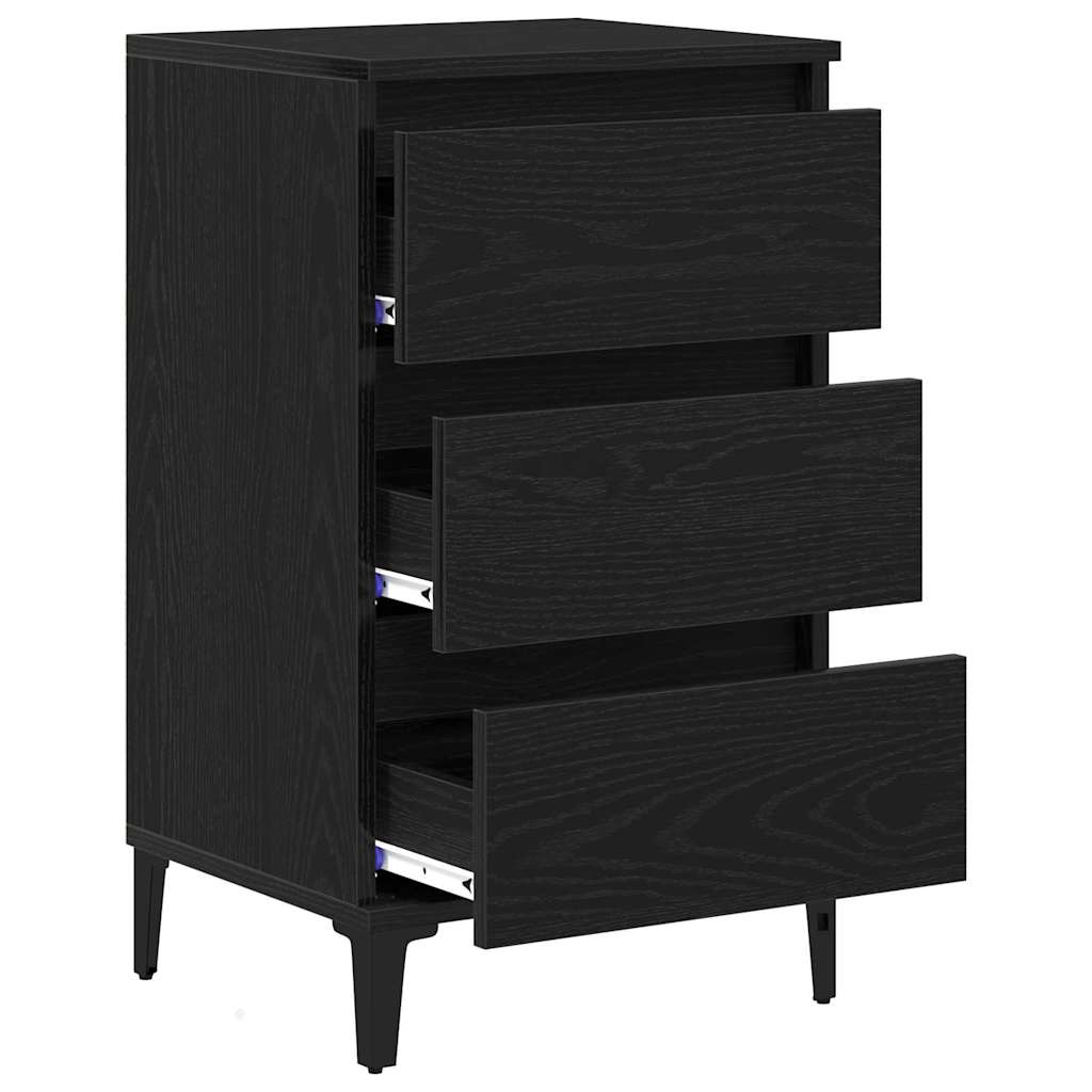 Cabinet de chevet Chêne noir 40 x 35 x 70 cm Bois d'ingénierie