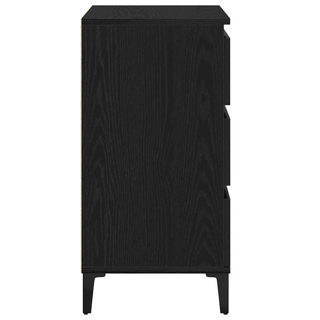 Cabinet de chevet Chêne noir 40 x 35 x 70 cm Bois d'ingénierie