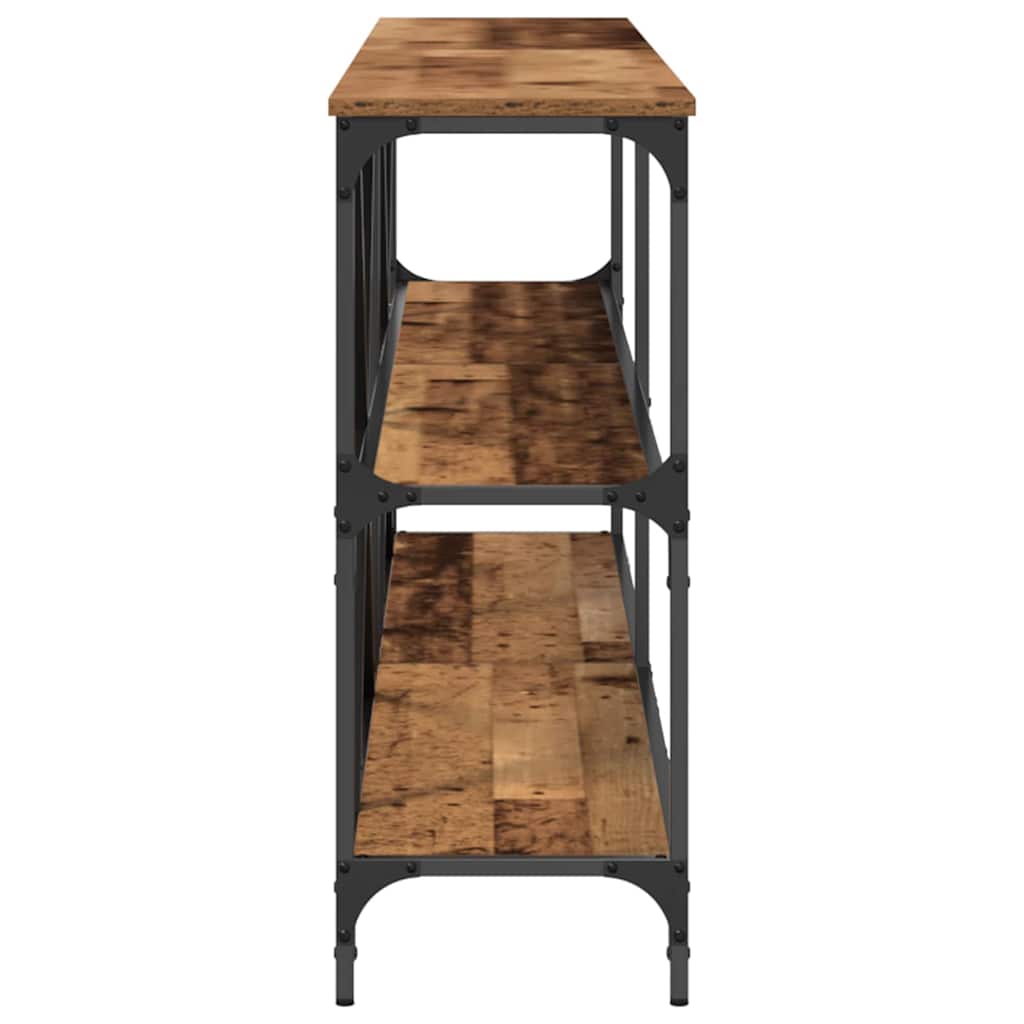 Table console avec étagère Autre Bois Ancien 180 x 30 x 75 cm - XIOS
