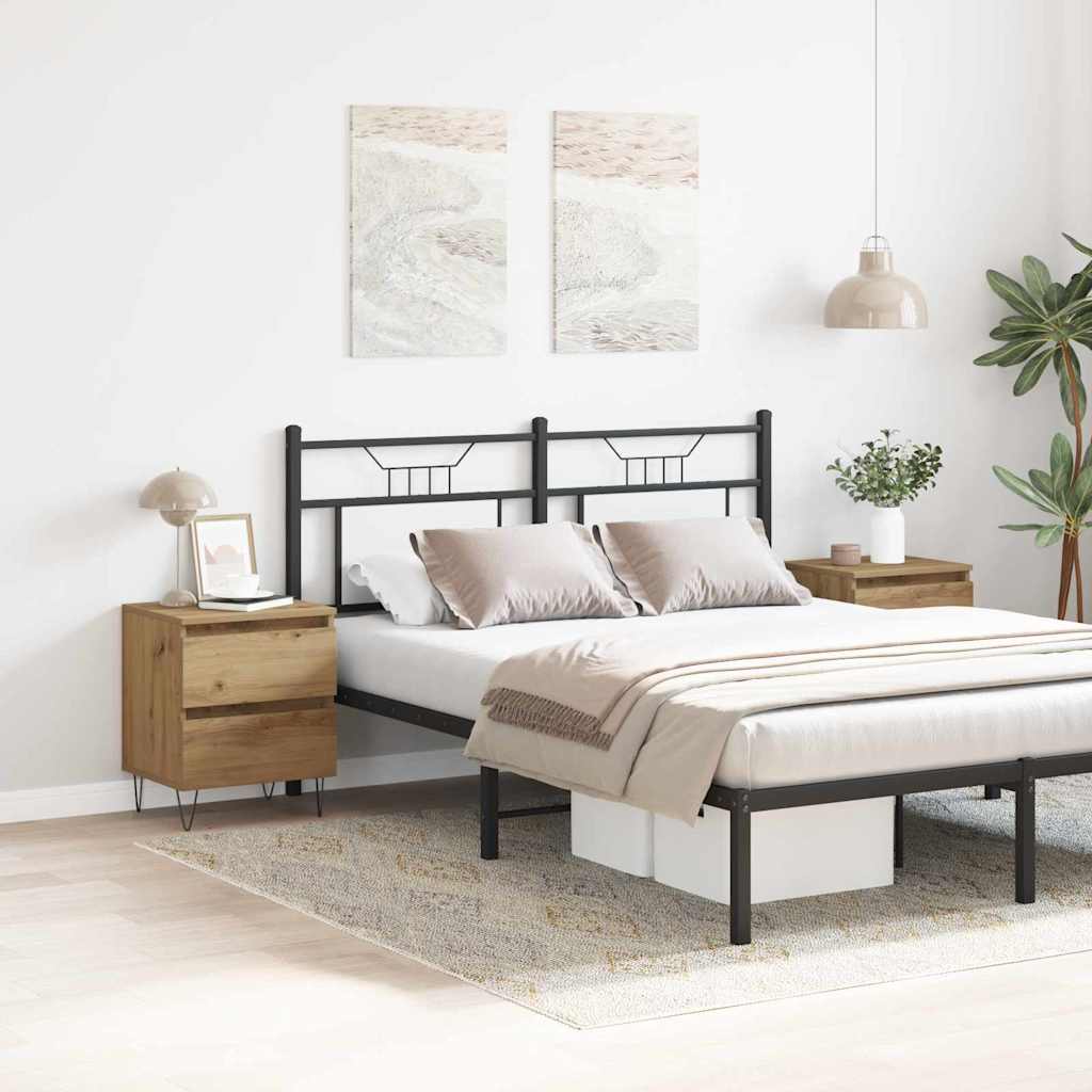 Cabinet de chevet 2 pcs chêne artisanal 40 x 35 x 50 cm