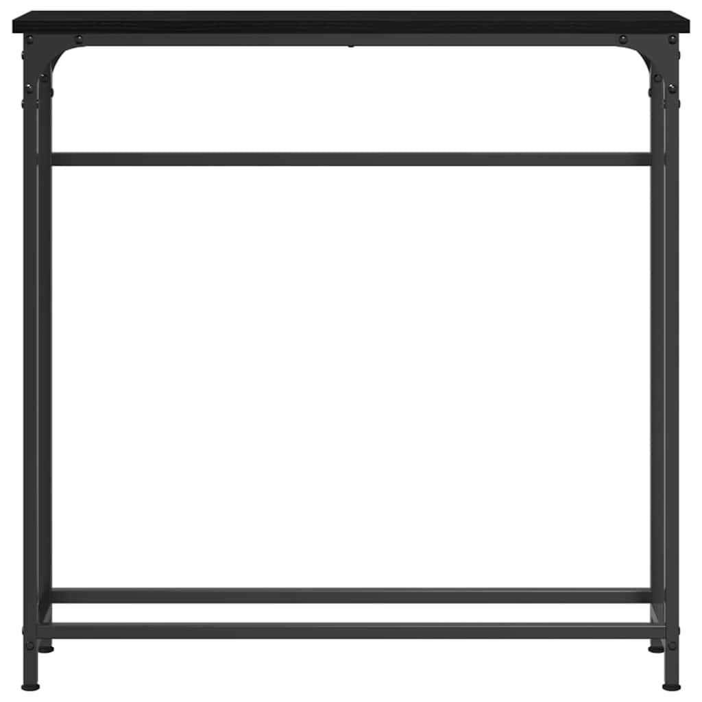 Table Console avec étagère Chêne noir 75 x 19,5 x 75 cm - XIOS