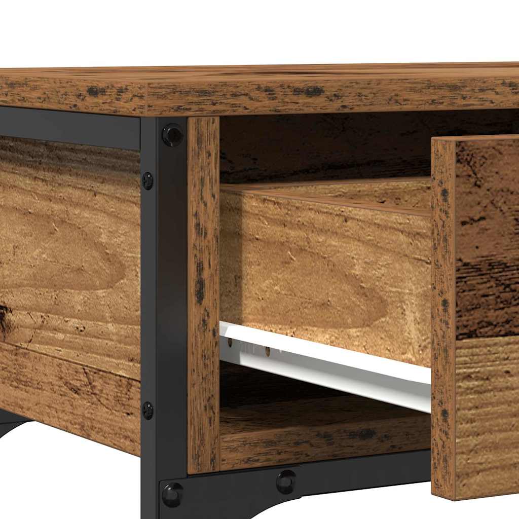 Table Console avec tiroir Bois ancien 100 x 25 x 75 cm - XIOS