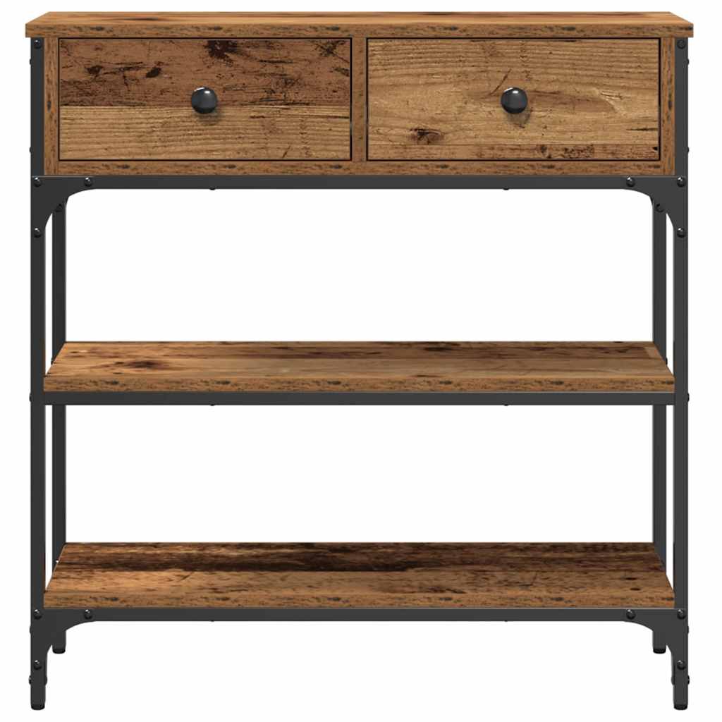 Table Console avec tiroir Bois ancien 72,5 x 25 x 75 cm - XIOS
