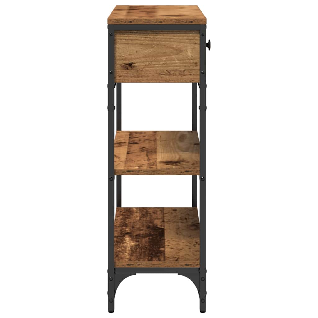 Table Console avec tiroir Bois ancien 72,5 x 25 x 75 cm - XIOS
