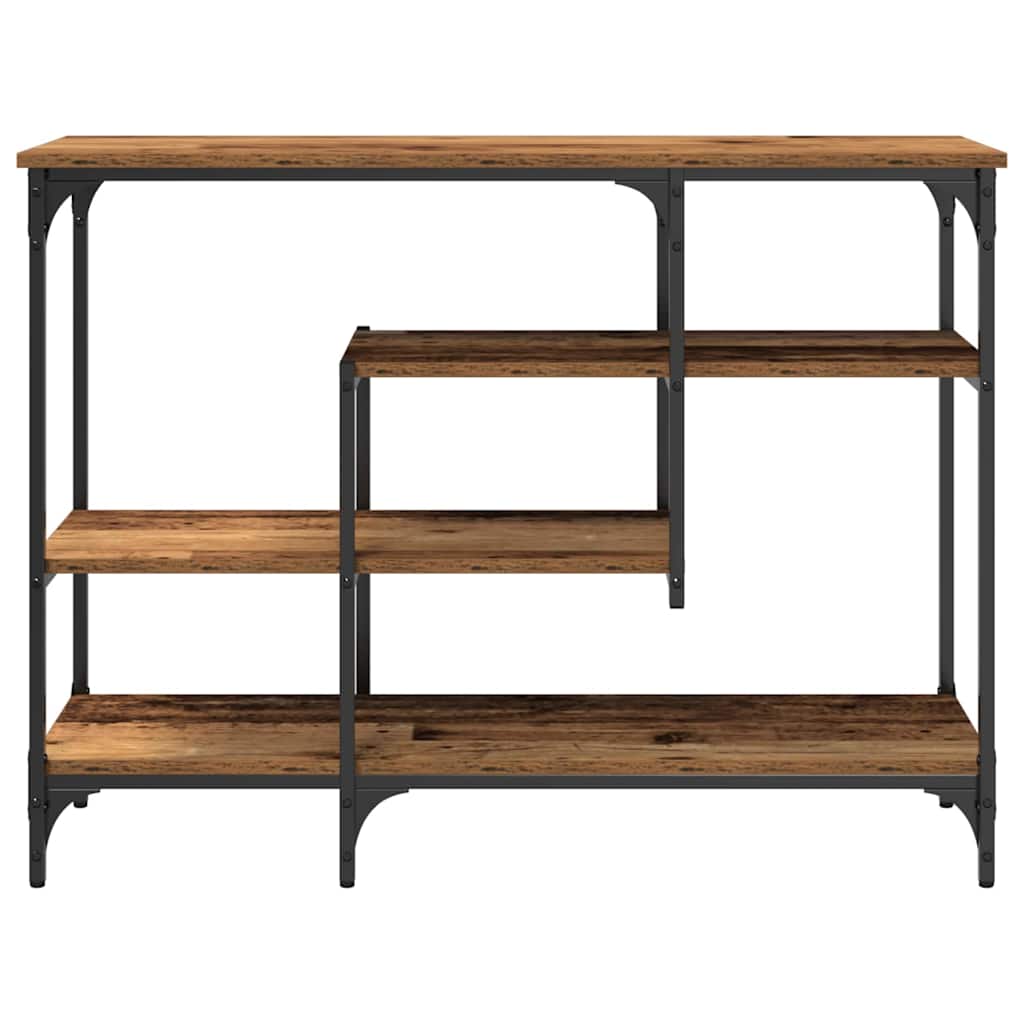 Table Console avec étagère Bois ancien 100 x 35 x 75 cm - XIOS