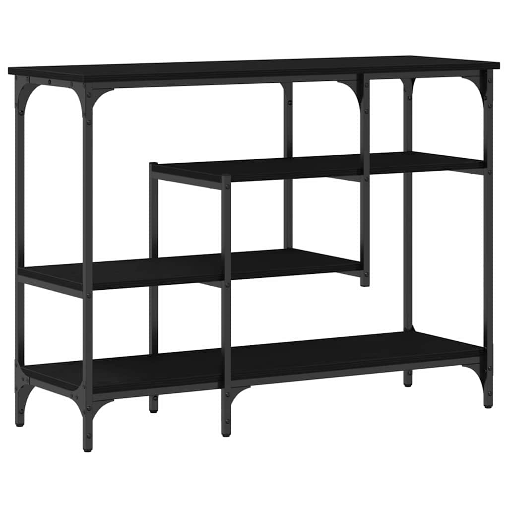 Table Console avec étagère Chêne noir 100 x 35 x 75 cm - XIOS