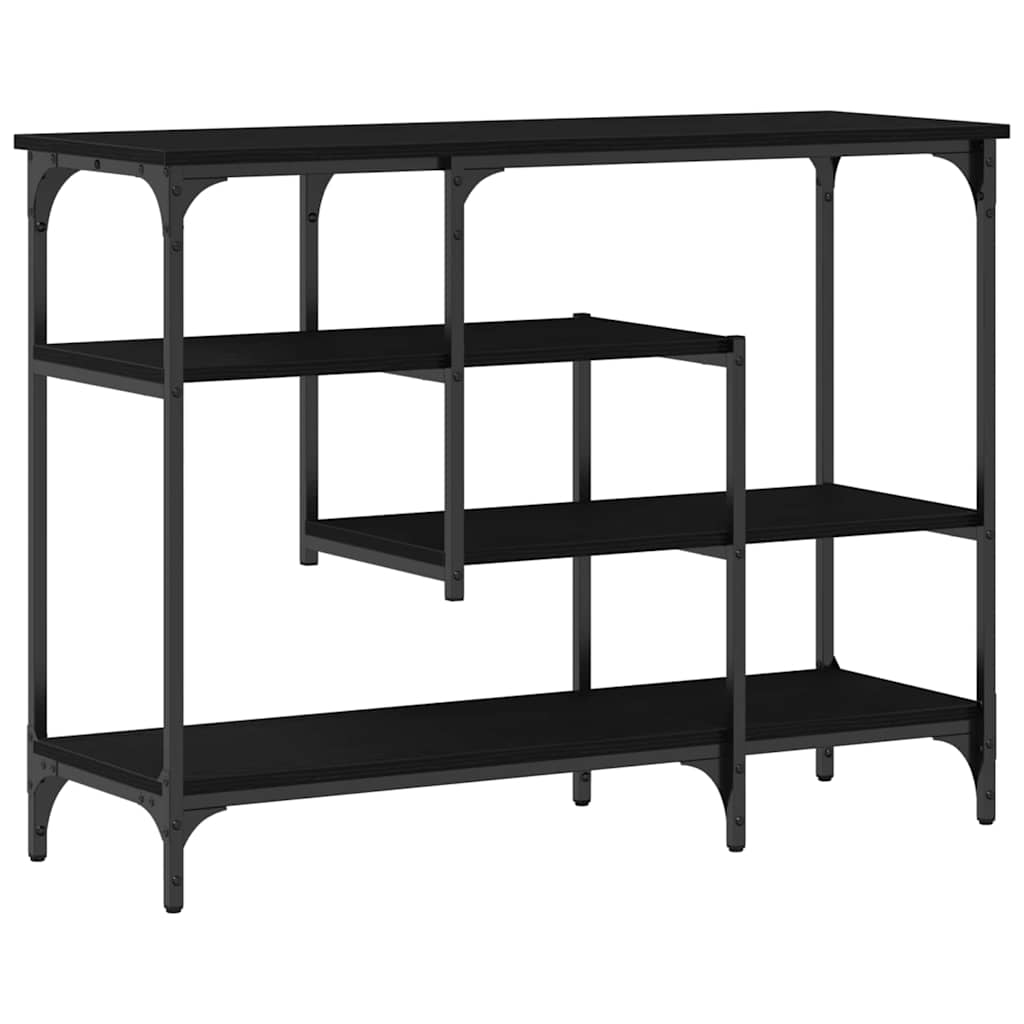 Table Console avec étagère Chêne noir 100 x 35 x 75 cm - XIOS