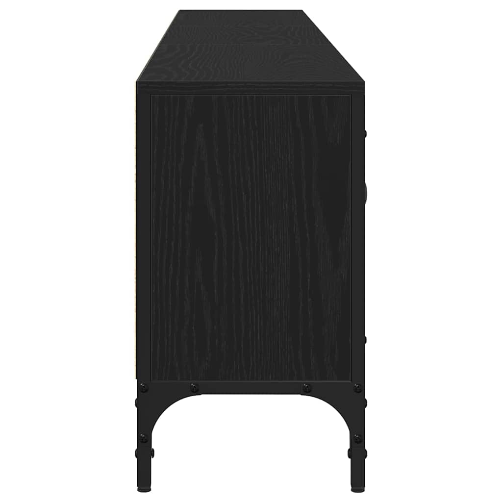 Meuble TV Chêne noir 200 x 25 x 44 cm Bois d'ingénierie - XIOS