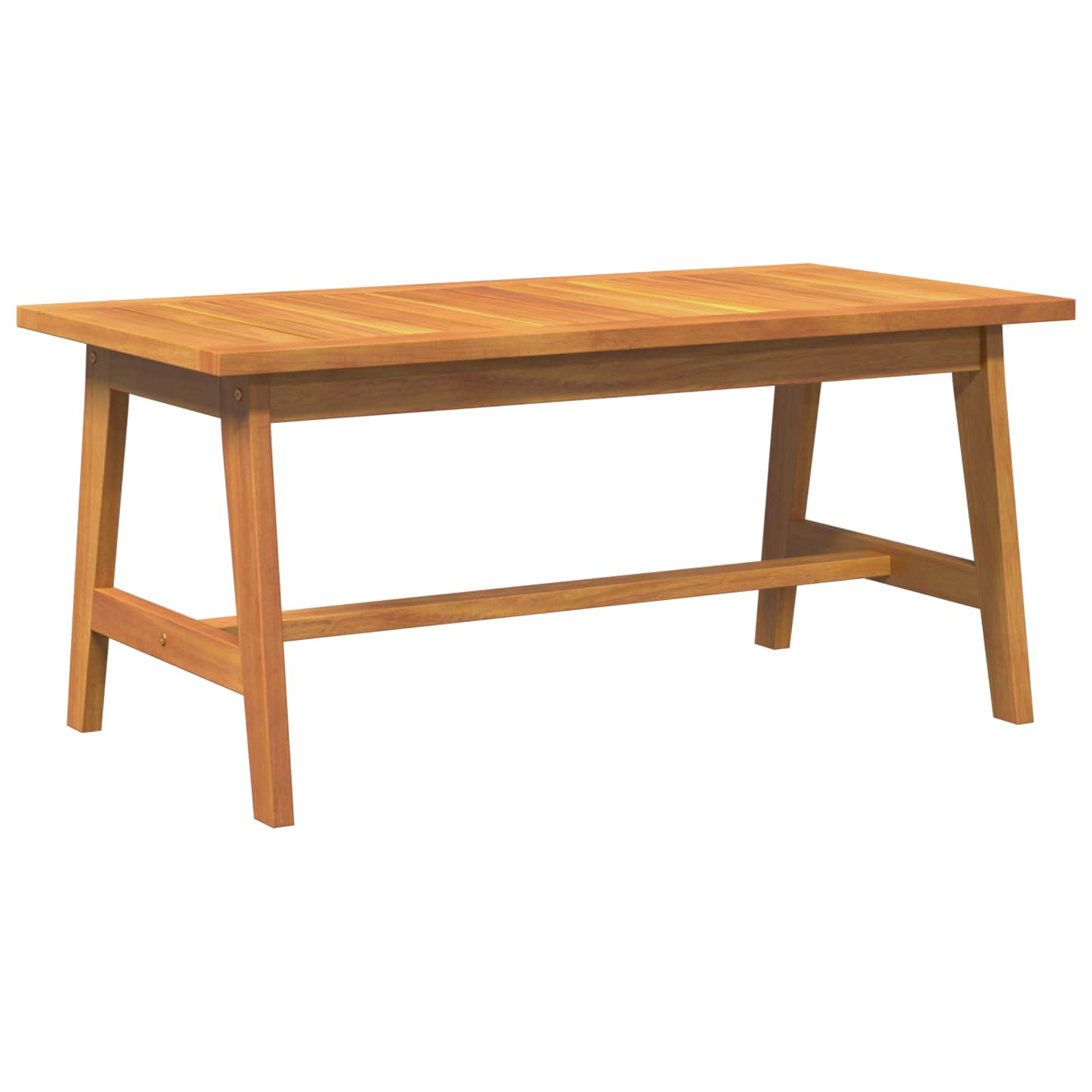 Ensemble bistrot avec coussin 3 pcs Marron Bois d'Acacia Massif