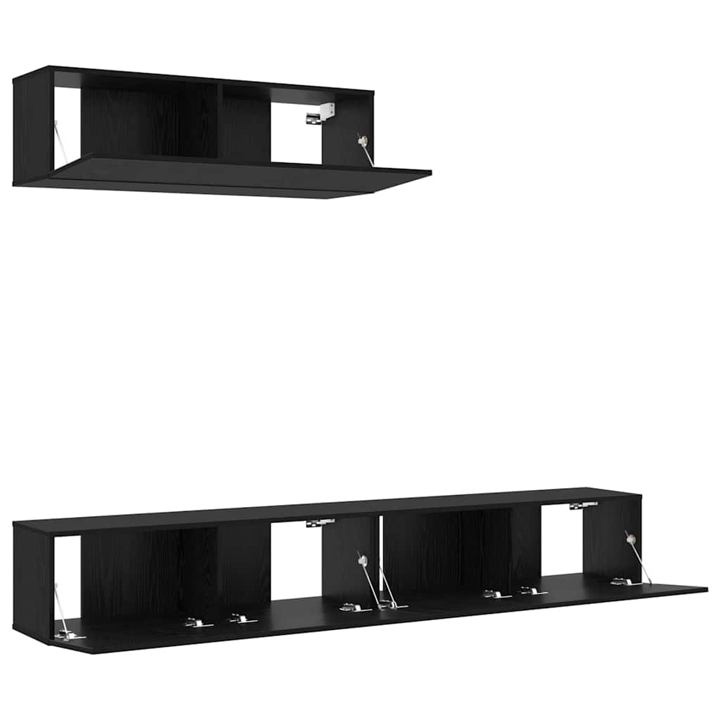 Ensemble meuble TV 3 pcs Chêne noir Bois d'ingénierie - XIOS