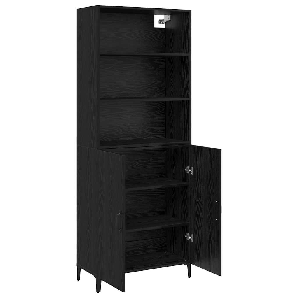 Buffet Chêne noir 69,5 x 32,5 x 180 cm Bois d'ingénierie - XIOS